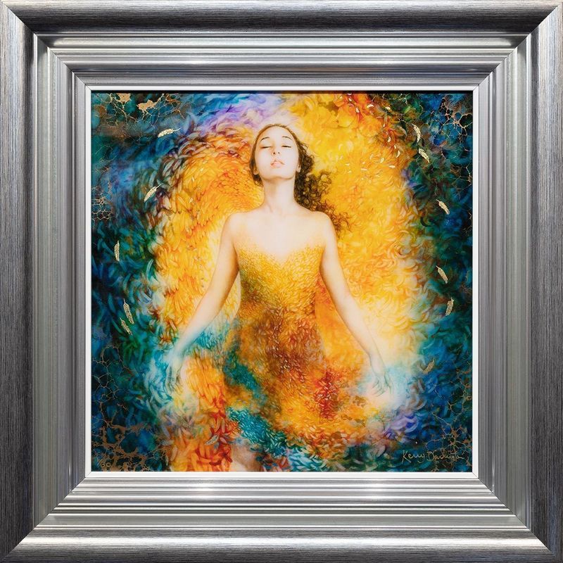 Birth Of An Angel - Boutique Edition - Silver - Framed by Kerry Darlington