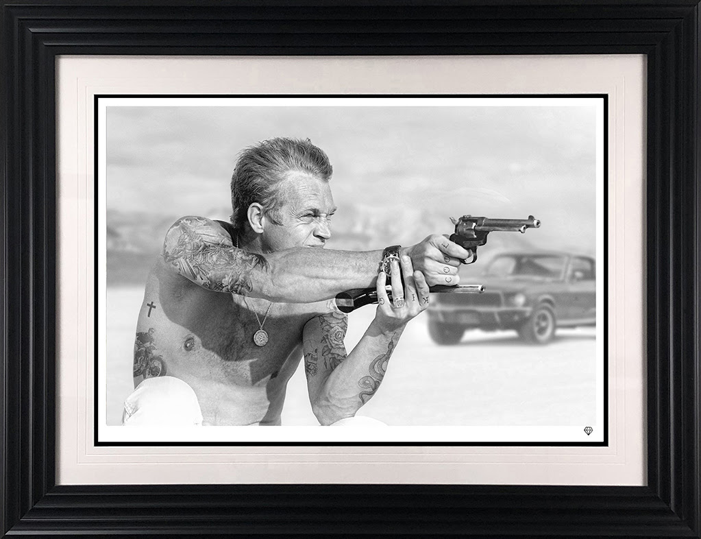 Bullitt From A Gun - Black - Framed by JJ Adams