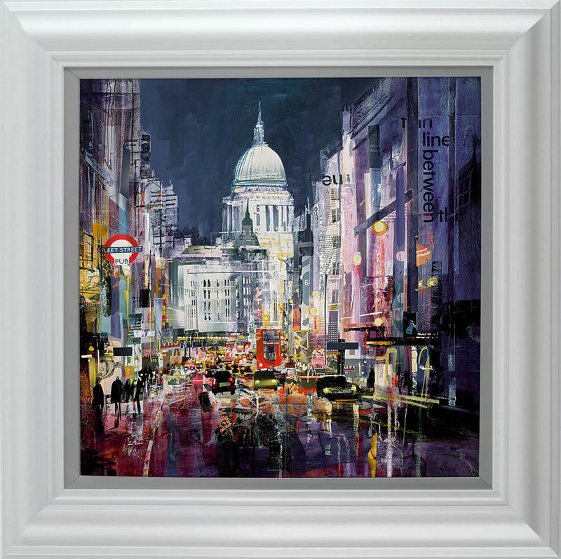 Cathedral Glow - White Framed by Tom Butler