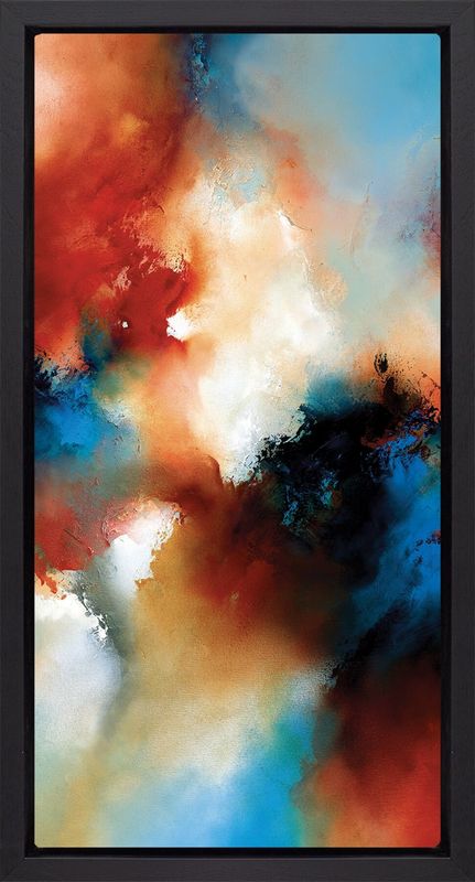 Cloudsong II - Black Framed Box Canvas by Simon Kenny