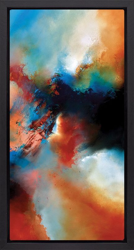 Cloudsong III - Black Framed Box Canvas by Simon Kenny