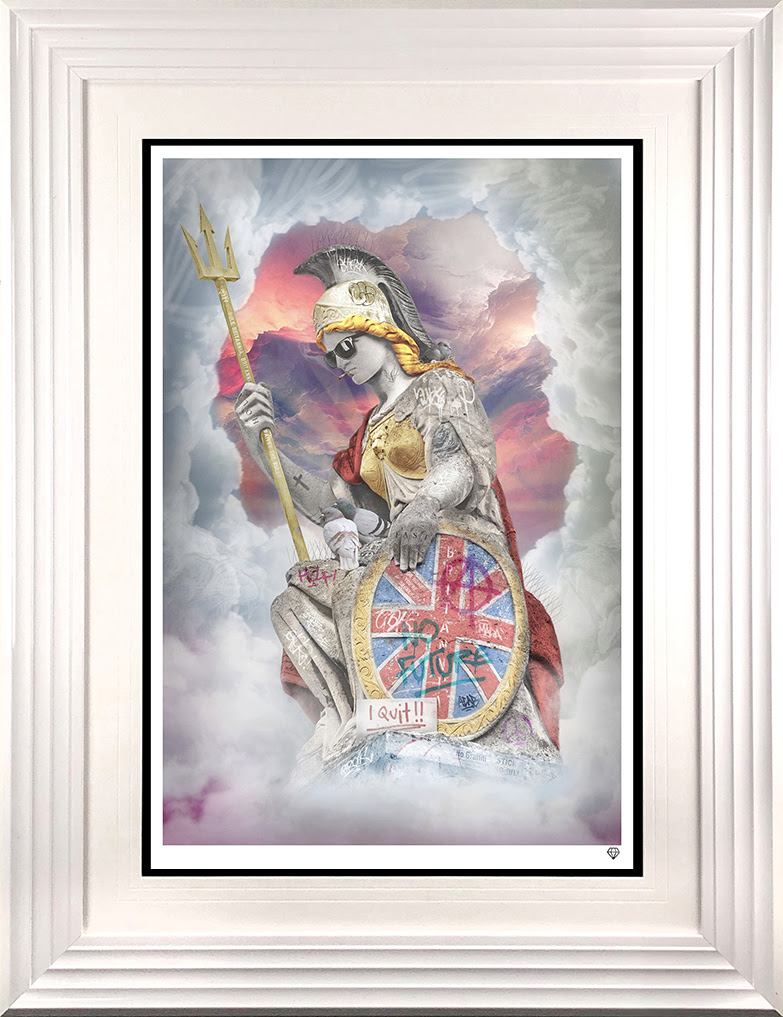 Cool Britannia - White - Framed by JJ Adams