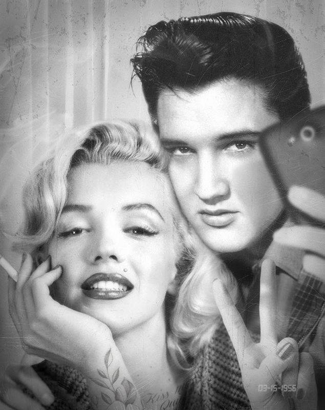 Elvis And Marilyn Photobooth by JJ Adams