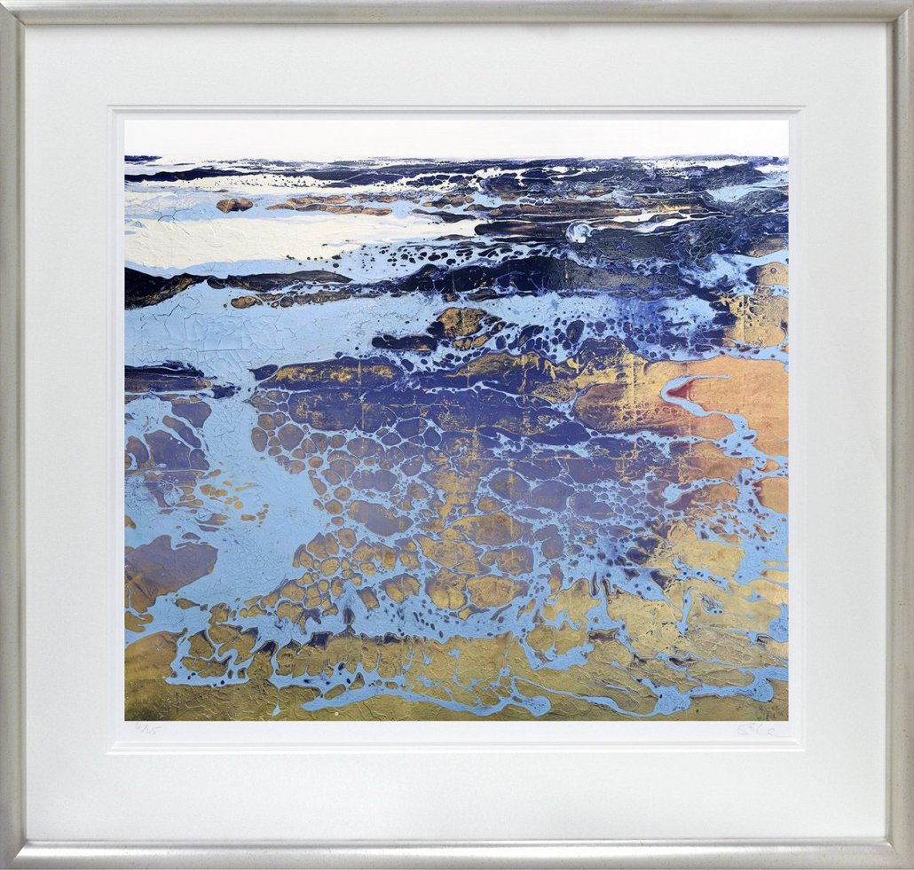 English Gold (No Number) - Paper - Silver - Framed by Michael Sole