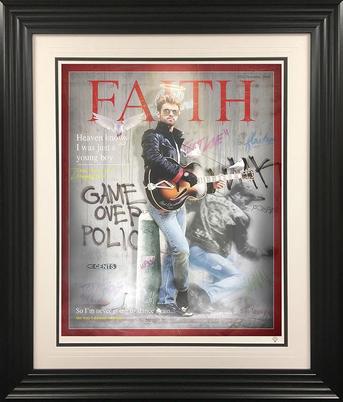 Faith - Magazine Cover - Black - Framed by JJ Adams