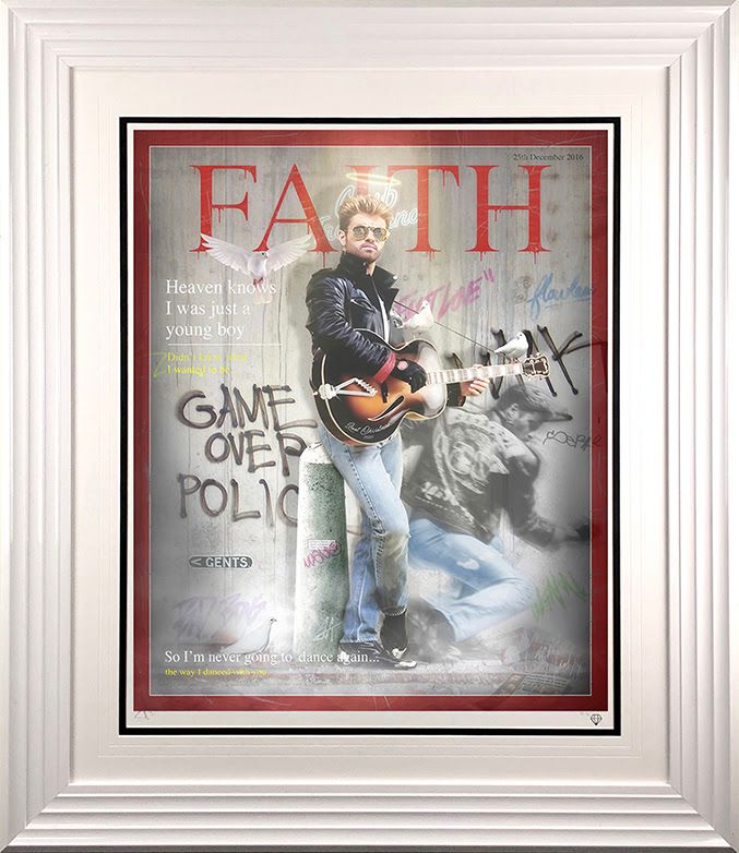 Faith - Magazine Cover - White - Framed by JJ Adams