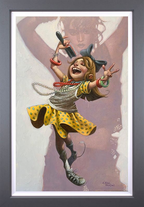 Get Into The Groove - Canvas - Artist Proof Grey - Framed by Craig Davison