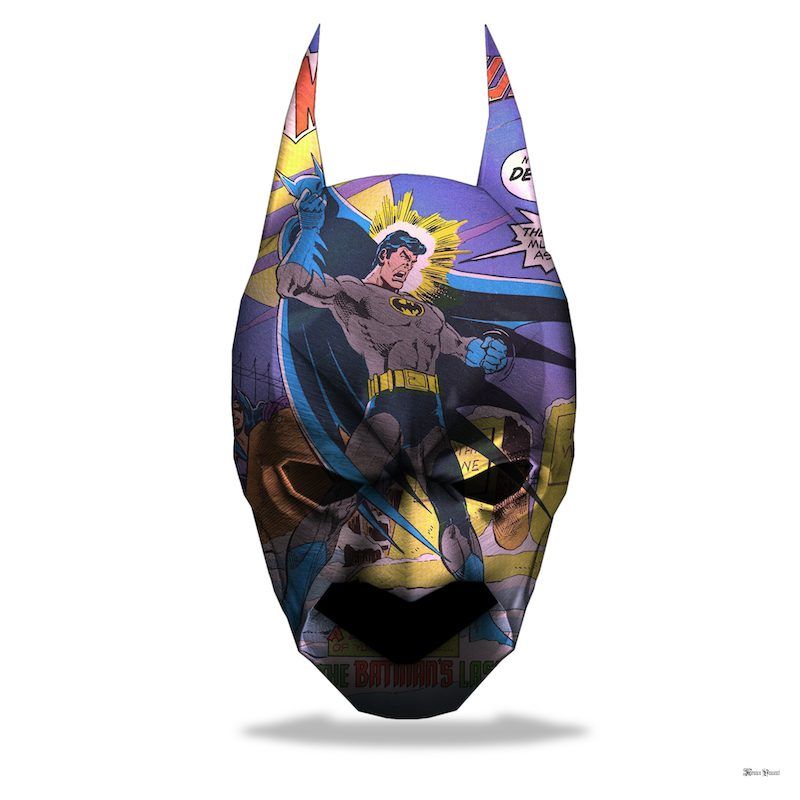 Gotham Knight - Regular Size - White Background - Mounted by Monica Vincent
