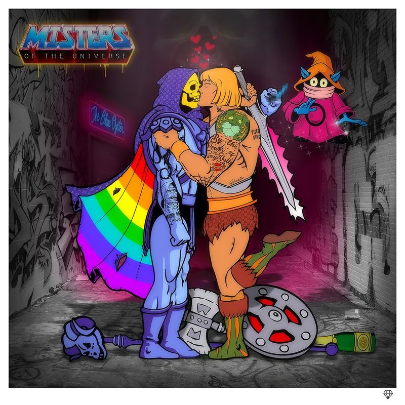 Misters Of The Universe - Rainbow Edition - Mounted by JJ Adams