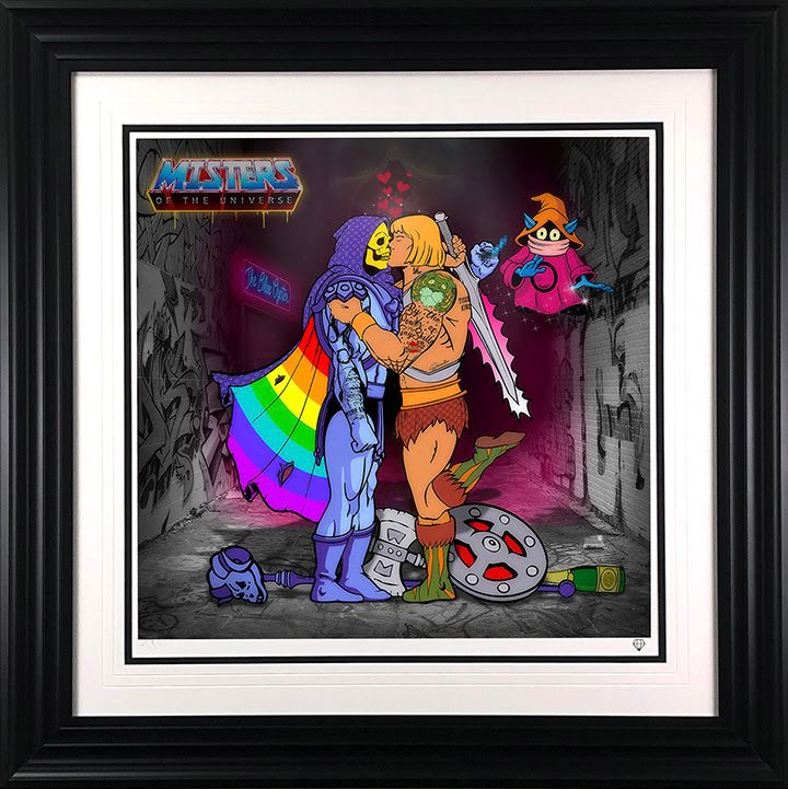 Misters Of The Universe - Rainbow Edition - Black - Framed by JJ Adams