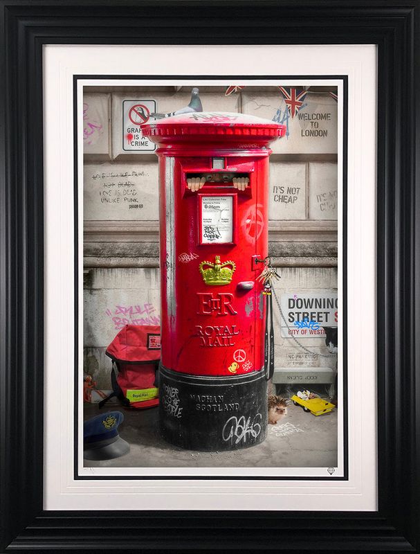 Postman Patrick - Black - Framed by JJ Adams