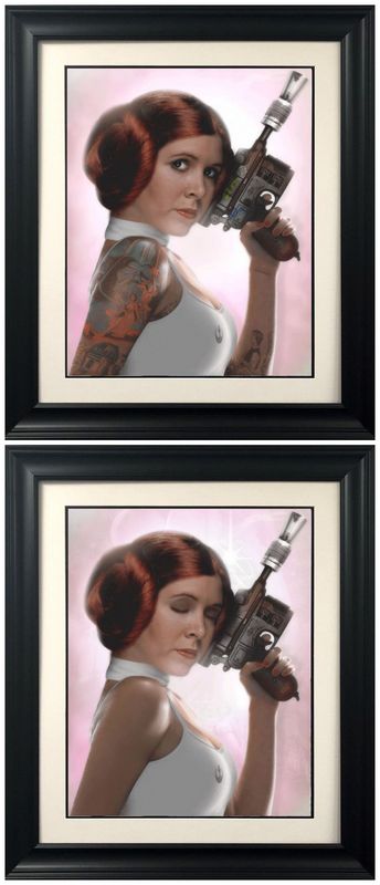 Princess Leia Lenticular - Framed by JJ Adams