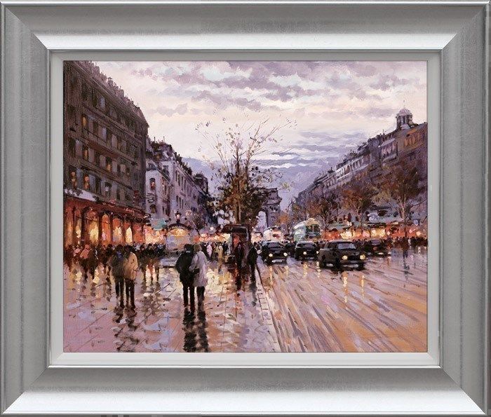 Romance In Paris - Silver - Framed by Henderson Cisz