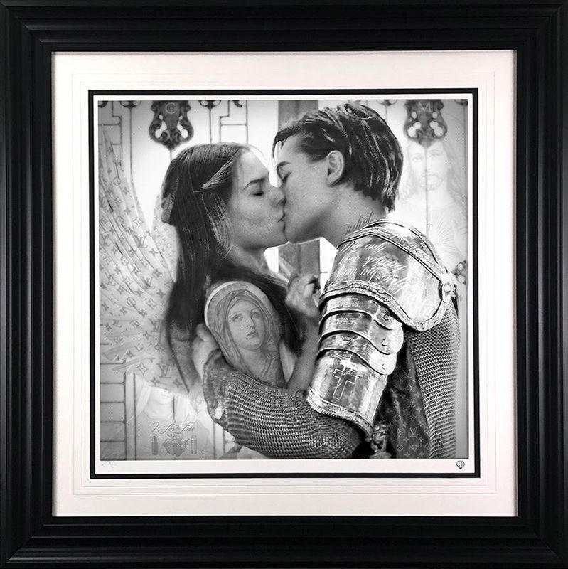 Romeo & Juliet - Artist Proof Black - Framed by JJ Adams