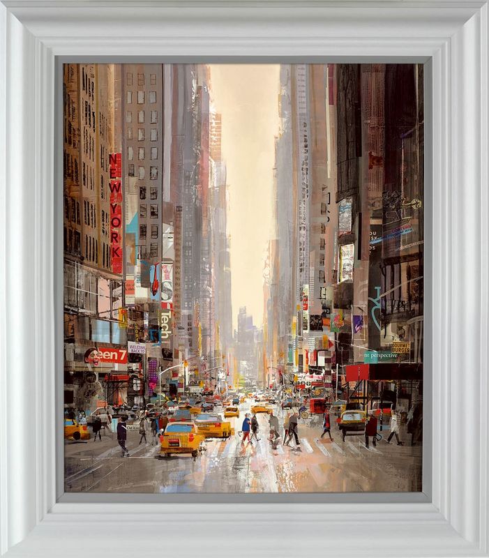 Straight And Narrow - White Framed by Tom Butler