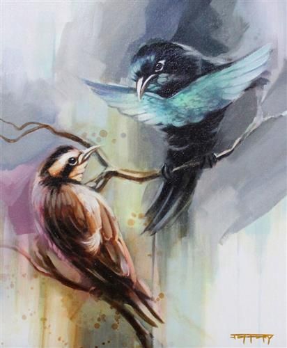 Superb Birds - Black Framed by Ben Jeffery