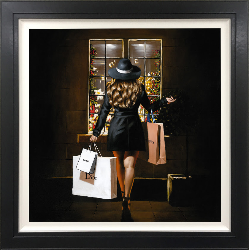 Treat Yourself - Canvas - Black - Framed by Richard Blunt