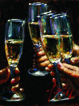 Brindis Con Champagne (LPEZ510) - Board Only by Fabian Perez